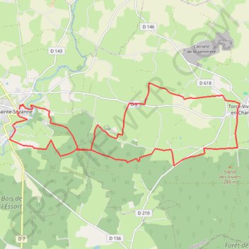 Ste_Suzanne20,8km GPS track, route, trail