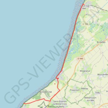 De Cayeux à Mers-les-Bains GPS track, route, trail