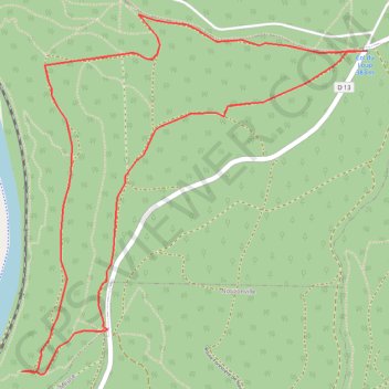OpenLayers.Feature.Vector_1819 GPS track, route, trail