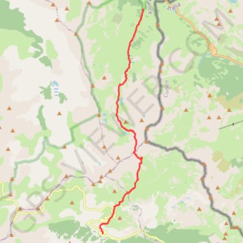 GR5 Larche à Bouseiyas GPS track, route, trail