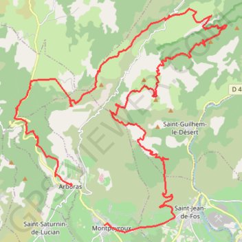 Le Mont Baudille GPS track, route, trail
