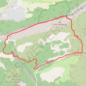 La Sainte Baume par Riboux GPS track, route, trail