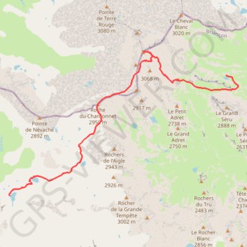 Lac Long - Lac du Peyron GPS track, route, trail