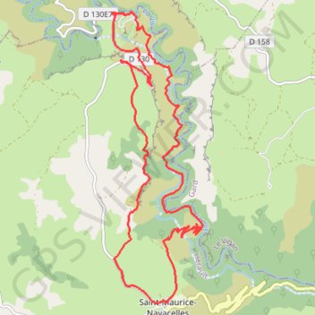 Navacelles - Canyon GPS track, route, trail