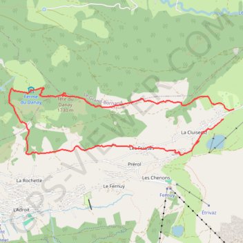 Les Confins GPS track, route, trail
