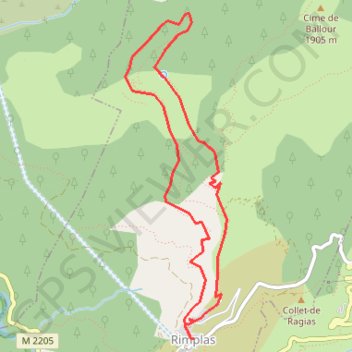 Circuit de la Couletta GPS track, route, trail