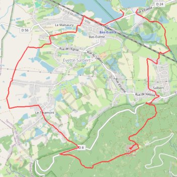 Salbert Malsaucy GPS track, route, trail