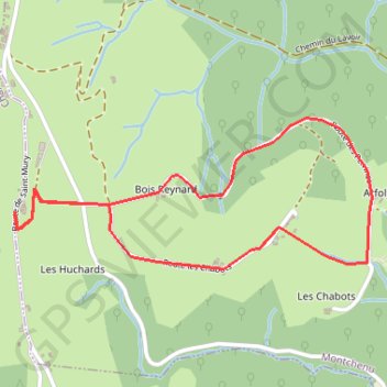 Tour des Chabots - Montchenu GPS track, route, trail
