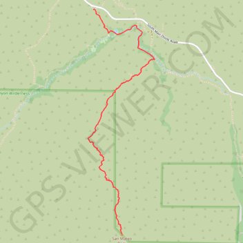 San Mateo Peak GPS track, route, trail
