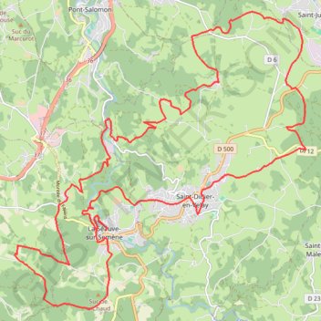 Le Velay des 3 Rivières - La Vallée de la Semène - La-Séauve-sur-Semène GPS track, route, trail
