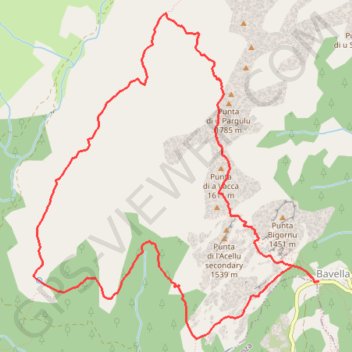 Le Tour des Aiguilles de Bavella GPS track, route, trail