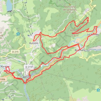 Vanoise Sud - Le Monolithe de Sardières GPS track, route, trail