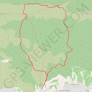 Lubéron Vallon de L'Arc, Rochers de 11 Heures GPS track, route, trail