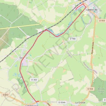 Landrecies - Catillon GPS track, route, trail