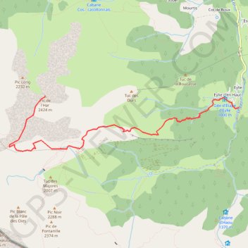 Pic de l'Har depuis Eylie GPS track, route, trail