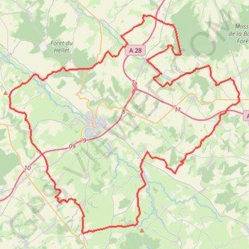 Le Grand Tour vélo du Neufchâtelois - Saint-Saire GPS track, route, trail