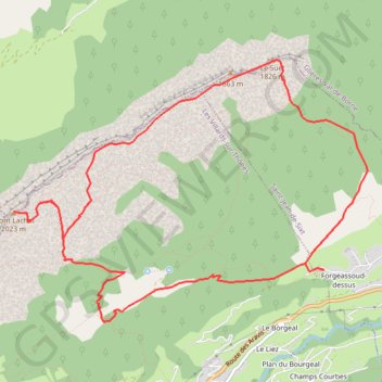 Le Mont Lachat via Le Suet GPS track, route, trail