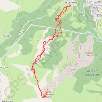 Pointe de la Fenêtre (Vallée des Bellevilles) GPS track, route, trail