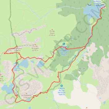 Pic d'Ayous GPS track, route, trail