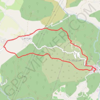 Hermitage Sainte Beaume (Saint Montant) GPS track, route, trail