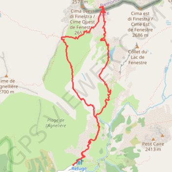 Circuit de Fenestre GPS track, route, trail