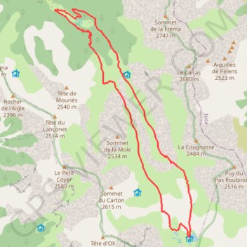 Les lacs de Lignin GPS track, route, trail