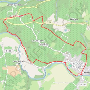 Saint-Aubin-Vallée du Layon-GR3 GPS track, route, trail