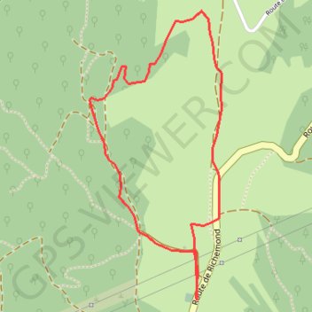 Cimetière de Craz direction sous Les bois GPS track, route, trail