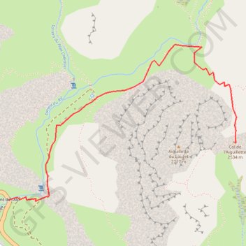 Col de l'Aiguillette GPS track, route, trail