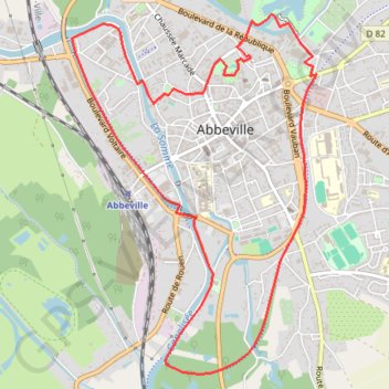La ronde de l'eau - Abbeville GPS track, route, trail
