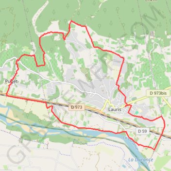 Lauris-Puget GPS track, route, trail