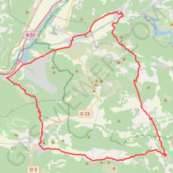 Entre Verdon, Sainte Victoire et Haut Var GPS track, route, trail