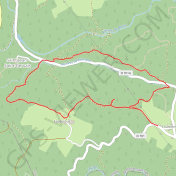 Chambeyras - Saint-Jean Saint-Gervais GPS track, route, trail
