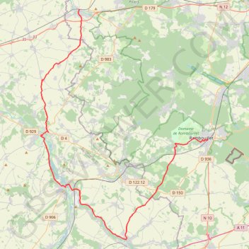 Rambouillet - Houdan GPS track, route, trail