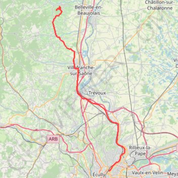 Brouilly (52,3 km) GPS track, route, trail