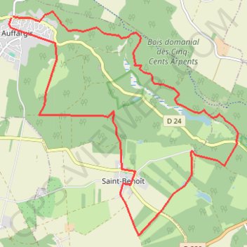 Auffargis - Les Vaux de Cernay GPS track, route, trail