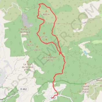 Le Broussan GPS track, route, trail
