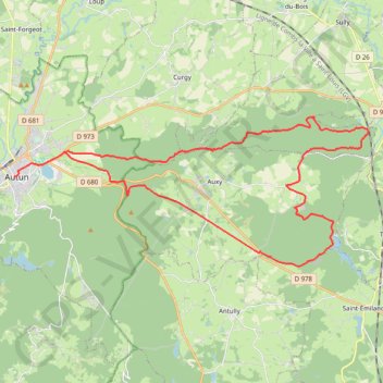 Le Pont-du-Roi par Feuillis - Autun GPS track, route, trail