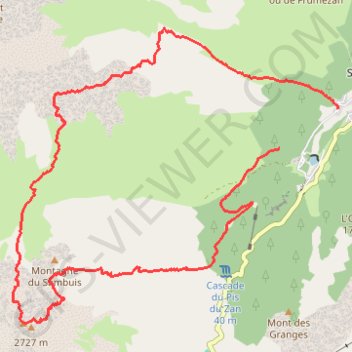 Sambuis N - Combe de l'Arbé GPS track, route, trail