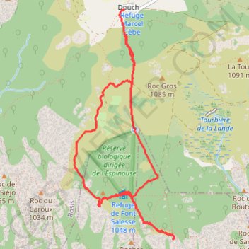 Refuge de Douch GPS track, route, trail