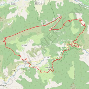 Bivouac Meouge - option 1 GPS track, route, trail
