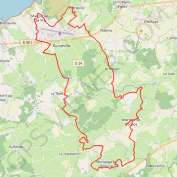 VTT 50 km GPS track, route, trail