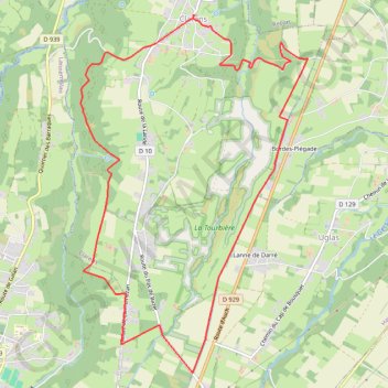Circuit lande det Dehaure - Clarens GPS track, route, trail