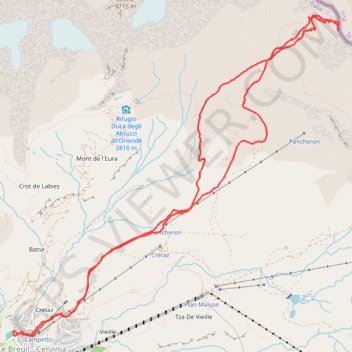 Colle Furggen GPS track, route, trail