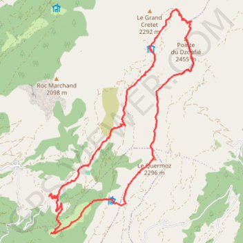 TerreauxQuermozDzonfié GPS track, route, trail