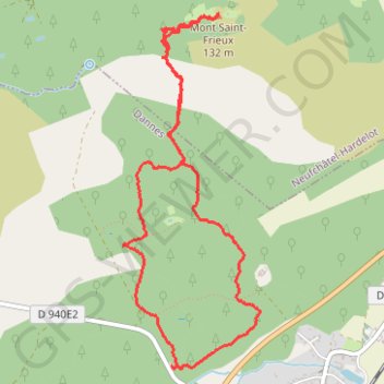 Mont Saint-Frieux - Côte d'Opale GPS track, route, trail