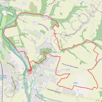 Trail venerque 🥉 GPS track, route, trail