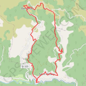Saint Mélany circuit des Lauzes 07 GPS track, route, trail