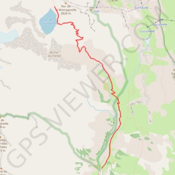 Le lac de l'Eychauda GPS track, route, trail