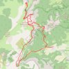 Rochers du Parquet en boucle depuis la Richardière (Vercors) GPS track, route, trail